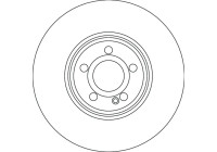 Brake disc DF6896S TRW