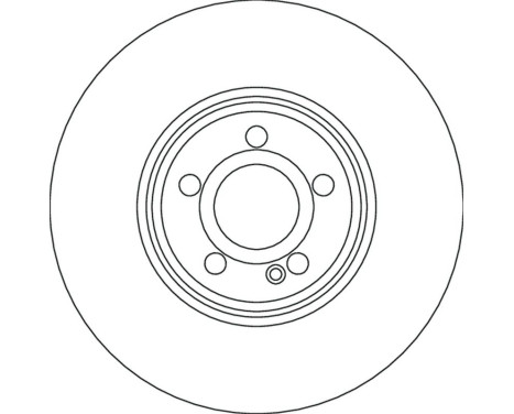 Brake disc DF6896S TRW