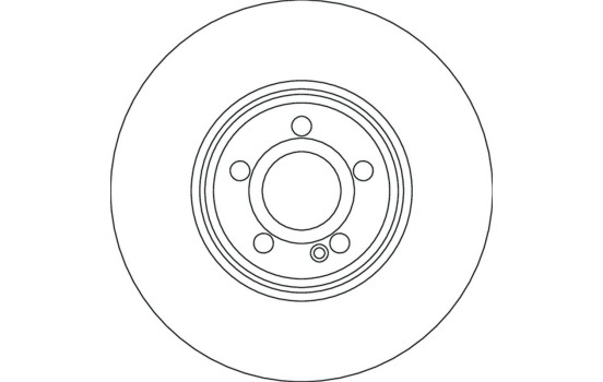 Brake disc DF6896S TRW