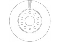 Brake Disc DF6903S TRW