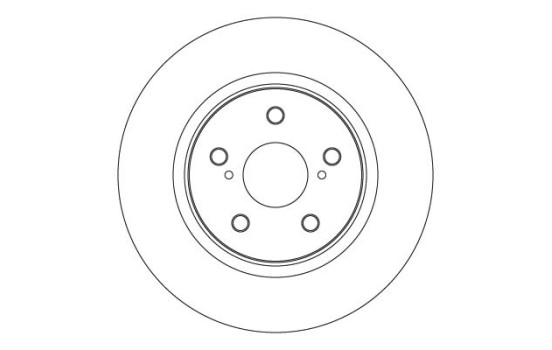 Brake disc DF6916S TRW