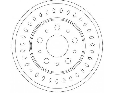 Brake Disc DF6925S TRW