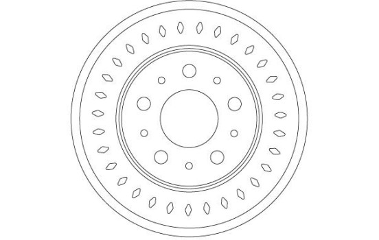 Brake Disc DF6925S TRW