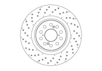 Brake disc DF6931S TRW