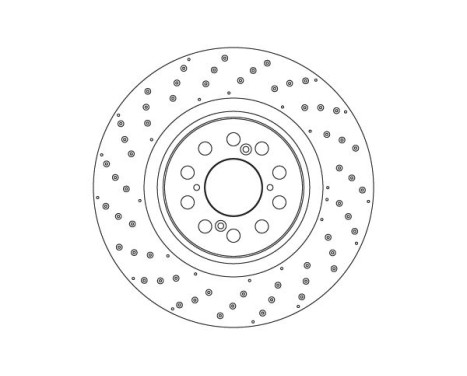 Brake disc DF6931S TRW