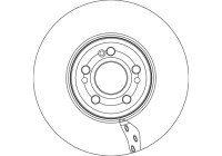 Brake disc DF6942S TRW