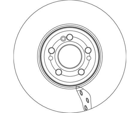 Brake disc DF6942S TRW