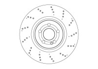 Brake disc DF6946S TRW