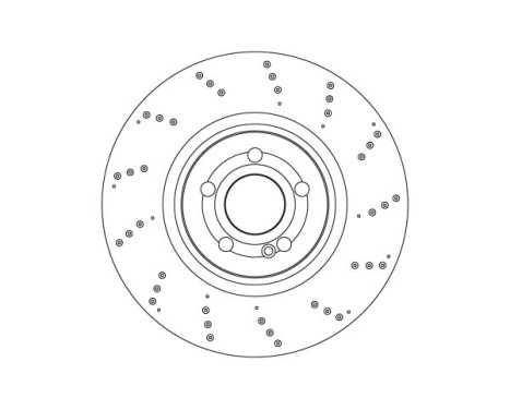 Brake disc DF6946S TRW