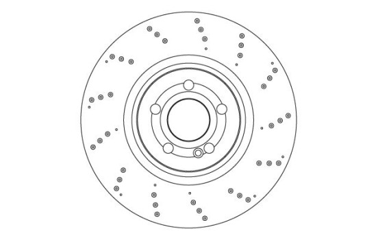 Brake disc DF6946S TRW
