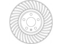 Brake disc DF6950S TRW