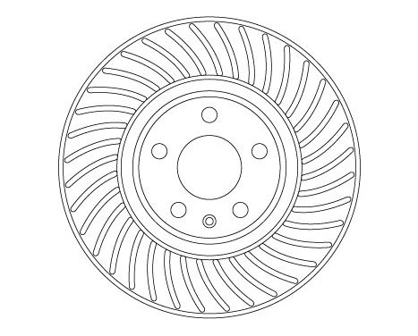 Brake disc DF6950S TRW