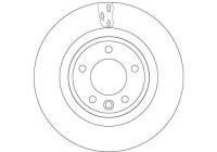 Brake disc DF6956S TRW