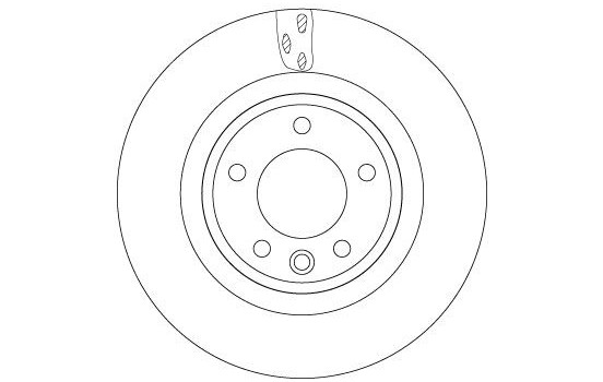 Brake disc DF6956S TRW