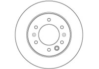 Brake disc DF6961S TRW