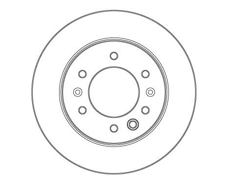 Brake disc DF6961S TRW