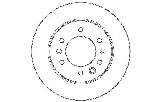 Brake disc DF6961S TRW