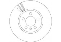 Brake disc DF6964 TRW