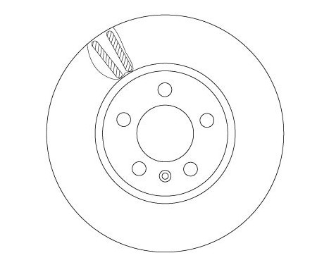 Brake disc DF6964 TRW