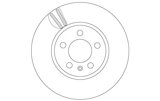 Brake disc DF6964 TRW