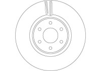 Brake disc DF6968S TRW