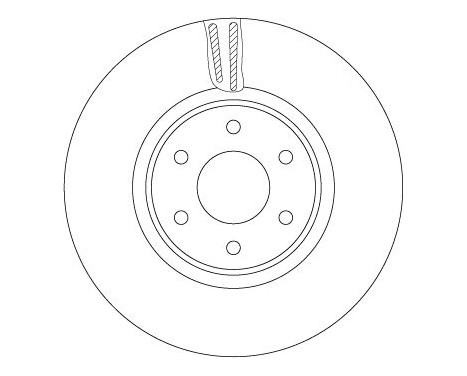 Brake disc DF6968S TRW