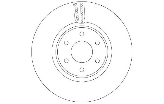 Brake disc DF6968S TRW