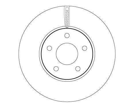 Brake disc DF6975 TRW