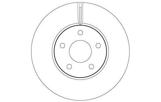 Brake disc DF6975 TRW, Image 2