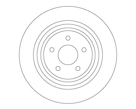 Brake disc DF6976 TRW