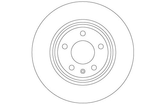 Brake disc DF6981S TRW