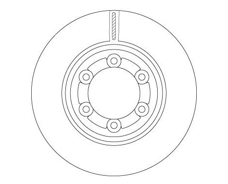 Brake disc DF6984 TRW