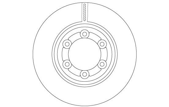 Brake disc DF6984 TRW