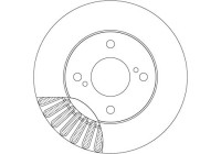 Brake disc DF6990 TRW