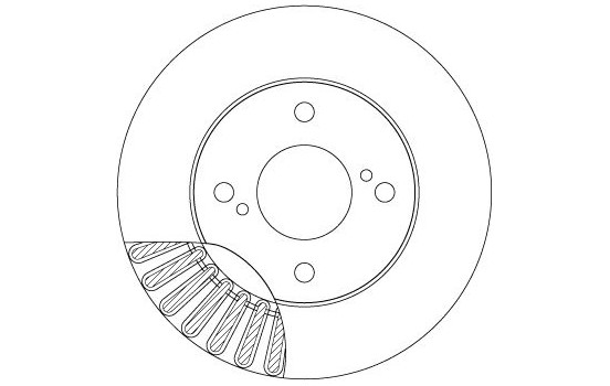 Brake disc DF6990 TRW