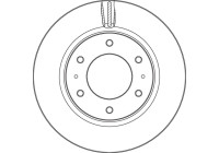 Brake disc DF6992S TRW