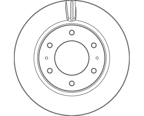 Brake disc DF6992S TRW