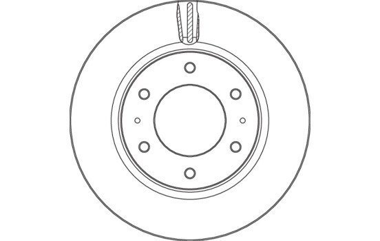 Brake disc DF6992S TRW