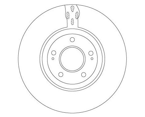 Brake Disc DF7302S TRW, Image 2