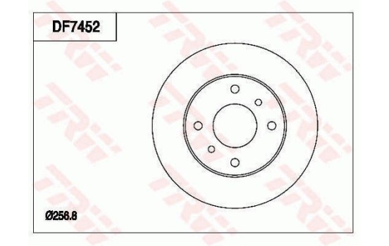 Brake Disc DF7452 TRW