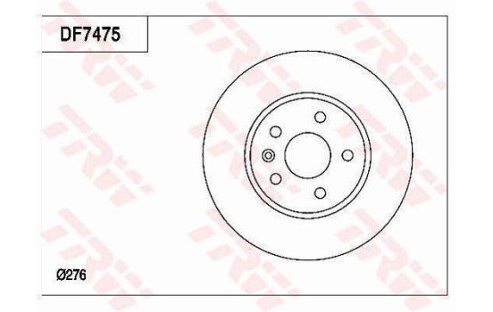 Brake Disc DF7475 TRW, Image 4