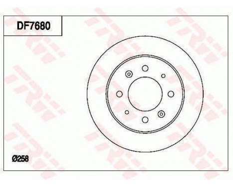 Brake Disc DF7680 TRW
