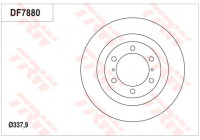 Brake Disc DF7880S TRW