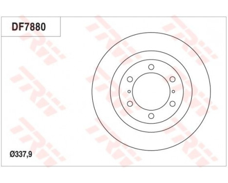 Brake Disc DF7880S TRW