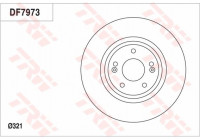 Brake Disc DF7973 TRW