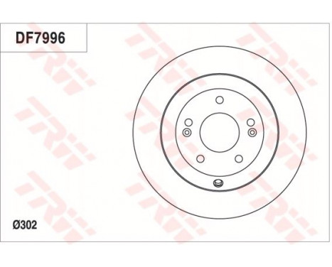 Brake Disc DF7996 TRW