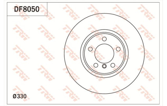 Brake Disc DF8050 TRW
