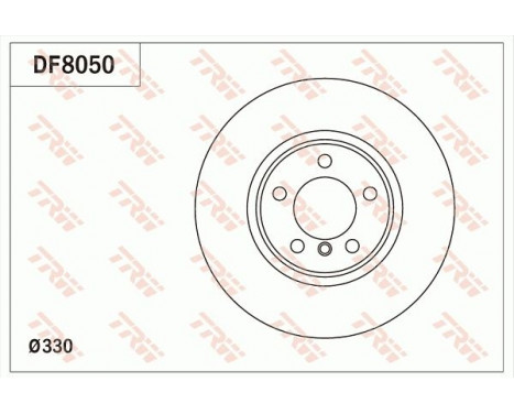 Brake Disc DF8050 TRW, Image 2