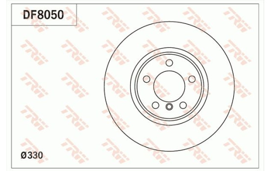 Brake Disc DF8050 TRW, Image 2