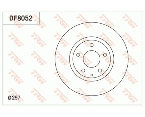 Brake Disc DF8052 TRW